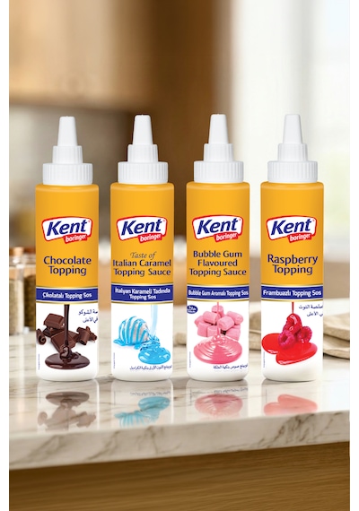 Topping Sos 4'lü Avantajlı Set Çikolatalı-italyan Karamelli-bubblegum-frambuazlı 300 Gr X4