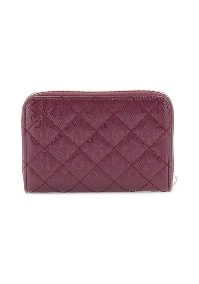 Guess Kadın Blane Logolu Fermuarlı Cüzdan - Bordo Kirmizi
