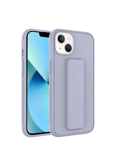 Apple Uyumlu iPhone 13 Kılıf Zore Qstand Kapak Gri