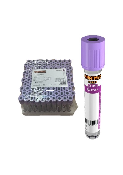 Fırat Med 2.0 Ml 13 75 Mm Hemogram Tüp 100 Adet