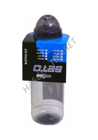 HSGL BOTTLE KIT MATARA ŞEFFAF 600 ml Siyah - Kırmızı