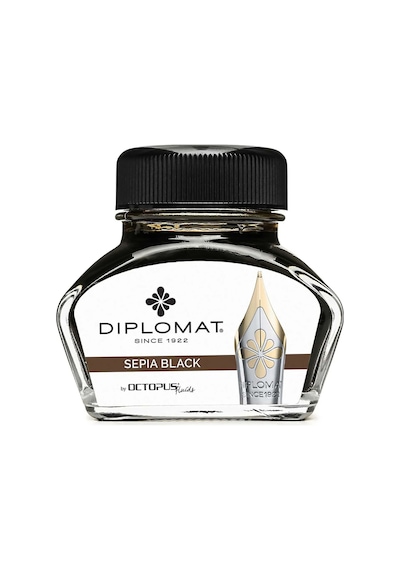 Diplomat D41001001 30ml Sepia Siyah Mürekkep