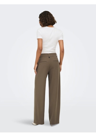 Only Onlkalina Hw Wide Pant Kadın Pantolon 15376751 Kahverengi