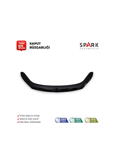 Volkswagen Tiguan 2012-2015 Yıl Aralığı Uyumlu Kaput Rüzgarlığı 4mm