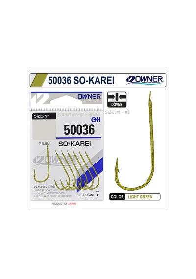 Owner 50036 So-karei Light Green İğne No: 1