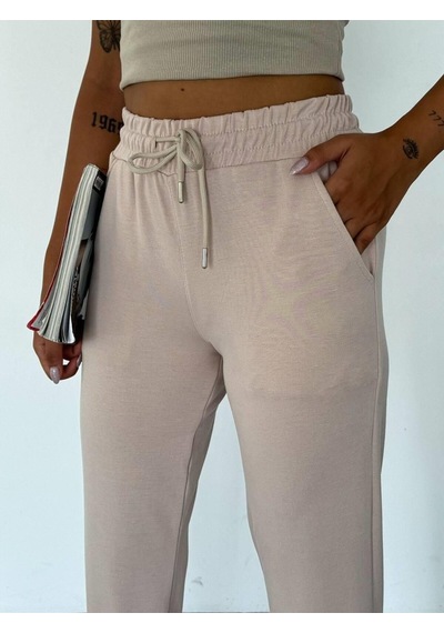 Giyimodam Modal Kumaş Jogger Eşofman Altı Unısex VİZON