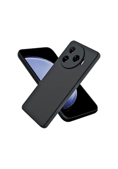 Tecno Camon 30 Pro CL8 Uyumlu Silikon Kılıf - Kamera Korumalı Esnek Pastel Renk Kapak - Siyah