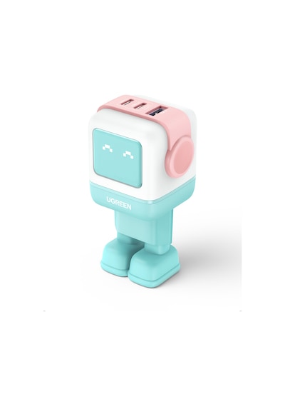 Ugreen Nexode Uno 65w Robot Gan Hızlı Şarj Cihazı 2xusb-c, 1xusb-a, Renkli, 35855