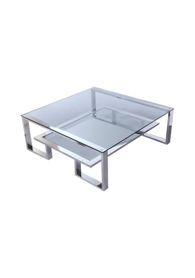 Labarna Paslanmaz Metal / Cam Orta Sehpa