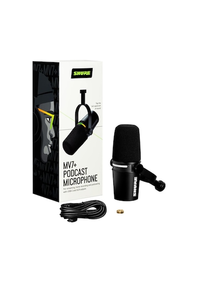Shure Mv7+-k Xlr/usb Podcast Mikrofon Siyah