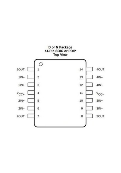 Lf347n Dıp-14 Opamp Entegresi