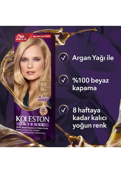 Koleston Intense 8/0 Açık Kumral Saç Boyası
