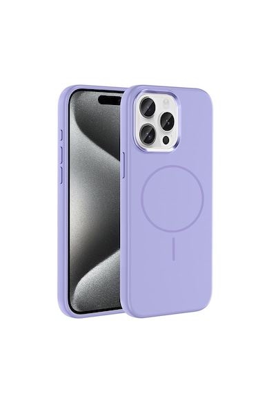 Apple, Uyumlu iPhone 15 Pro Max Kılıf M-safe Şarj Özellikli Metal Kamera Çerçeveli Zore Edi Silikon Kapak Lila Apple, Uyumlu iPhone 15 Pro Max Kılıf M-safe Şarj Özellikli Metal Kamera Çerçeveli Zore Edi Silikon Kapak Lila