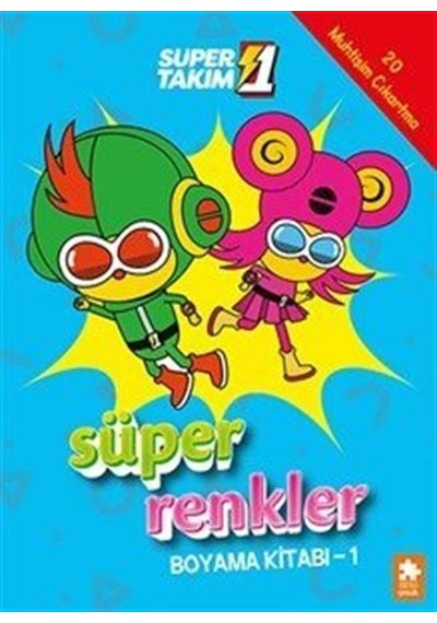 Süper 1 Takım Süper Renkler Boyama Kitabı 1