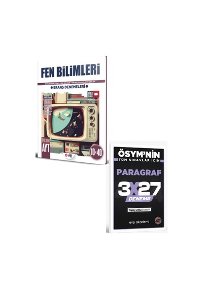 Ulti 2027 Ayt Fen Bilimleri 10 X 40 Branş Denemeleri+ Evp Akademi Paragraf