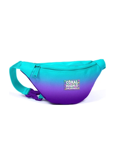 Coral High Turkuaz Mor Renk Geçişli Baskılı Erkek Çocuk Bel Çantası Çok Renkli