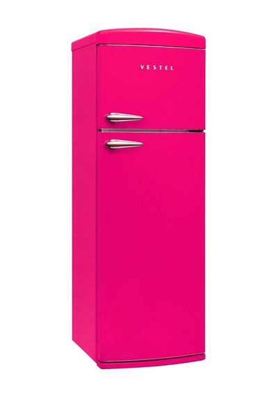 Vestel Retro SC32001 311 L Pembe Statik Buzdolabı