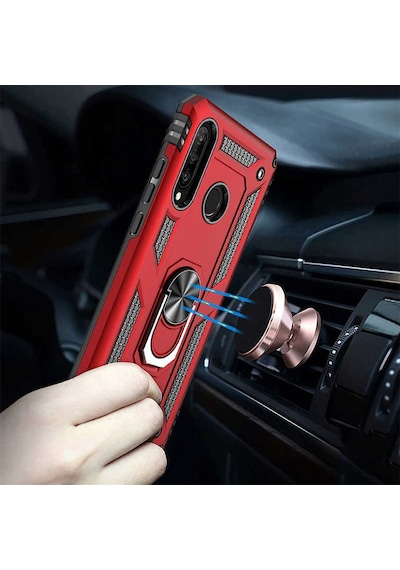 Samsung Uyumlu Galaxy A20s Kılıf Zore Vega Kapak Gold