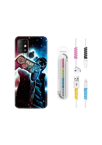 Infinix Hot 9 Kılıf Kablo Koruyuculu Play Me 1757