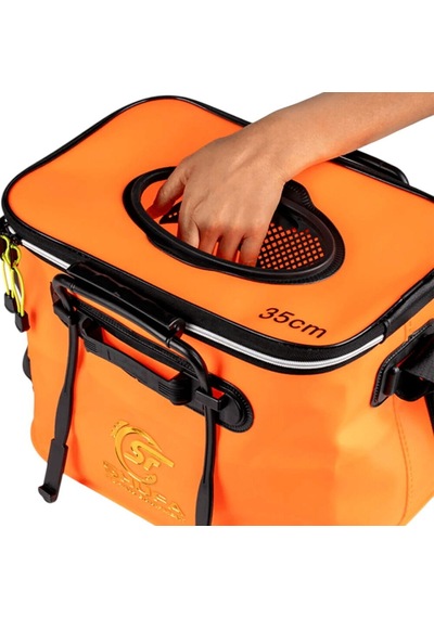 Shufa Katlanır Balıkçı Kovası Livar 35 Cm Turuncu