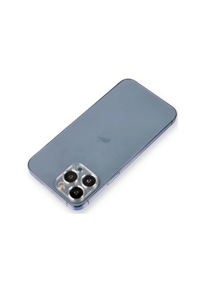 Apple İphone 12 Pro Metal Kamera Lens Koruma Cam - Gümüş