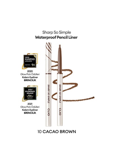 Clıo Sharp So Simple Waterproof Pencil Liner 10 Cacao Brown