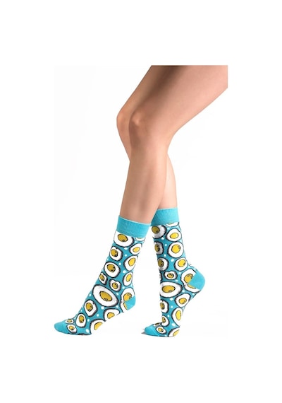 Ozzy Socks 2'Li Yumurta Desen Kutu Çok Renkli
