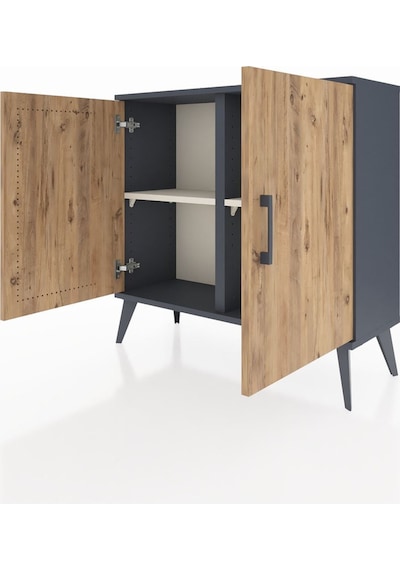 Arges Şifonyer 2 Raflı 2 Kapaklı 88x30x80 Antrasit-çam/aytaşı Çam/aytaşı Arges Şifonyer 2 Raflı 2 Kapaklı 88x30x80 Antrasit-çam/aytaşı Çam/aytaşı