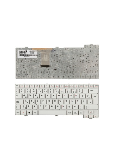 LG X140 Uyumlu Notebook Klavyesi (Beyaz Tr)