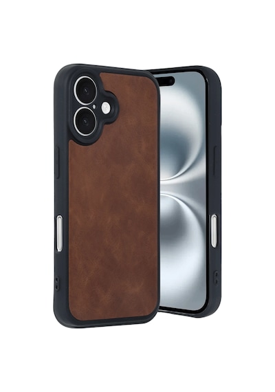 Newface - 459 - İphone 16 Kılıf Aras Deri Kapak - Edntrend - - Taba