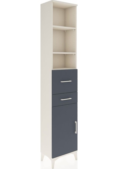 Arges Dolap 4 Raflı 2 Çekmeceli Tek Kapaklı 44x30x221 Aytaşı-antrasit Aytası Arges Dolap 4 Raflı 2 Çekmeceli Tek Kapaklı 44x30x221 Aytaşı-antrasit Aytası