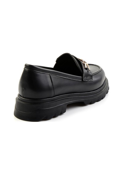 Bambi Siyah Kadın Loafer Ayakkabı K01997010609 Siyah