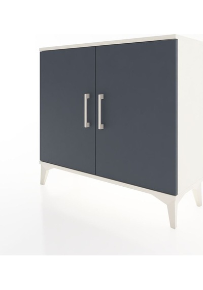 Arges Şifonyer Tek Raflı 2 Kapaklı 88x30x80 Aytaşı-antrasit Aytaşı