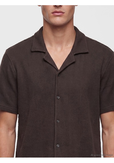 Lcw Vision Kahverengi Regular Fit Erkek Gömlek