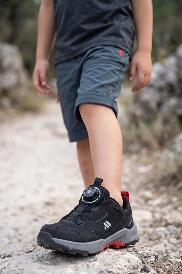 Pampili 26k240 Çocuk Akıllı Bağcıklı Outdoor Spor Ayakkabı Siyah