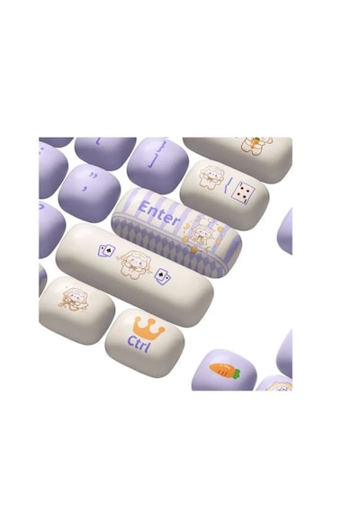 Akko Magic Lop Bunny Pbt 138 Adet Keycap Set