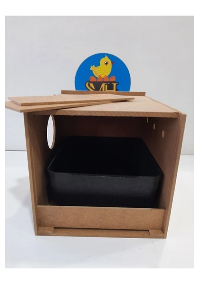 Mh Çift Kapılı Muhabbet Kuşu Yuvalık Plastik Folluklu Dahil 2 Adet
