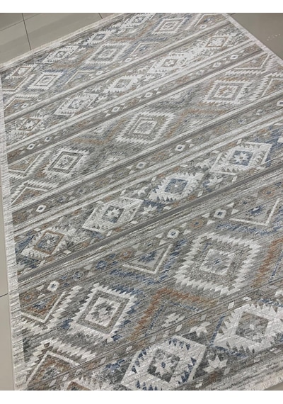 Merinos Halı Valeria 91008 060 Serisi Salon Oturma Yatak Odası Halısı Gri