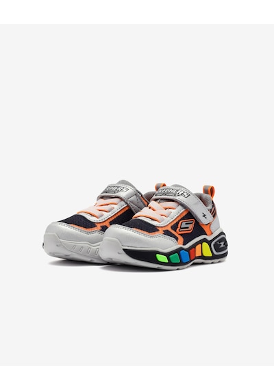 Skechers Play Scene - Storm Brights Küçük Erkek Çocuk Gri Spor Ayakkabı 407606n Slbk Gri