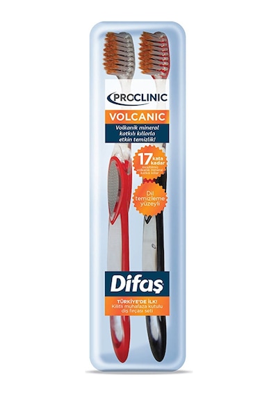 Difaş Diş Fırçası Proclinic Volkanik 2'li