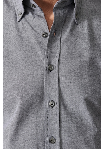 AC&Co / Altınyıldız Classics Erkek Antrasıt Slim Fit Dar Kesim Düğmeli Yaka Pamuklu Oxford Gömlek Antrasıt Antrasit AC&Co / Altınyıldız Classics Erkek Antrasıt Slim Fit Dar Kesim Düğmeli Yaka Pamuklu Oxford Gömlek Antrasıt Antrasit