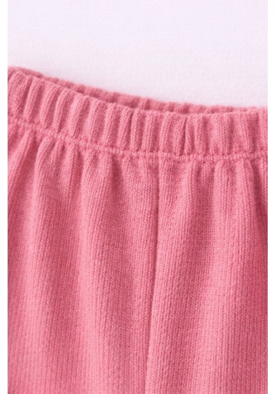 For My Baby Fitilli Kumaş 2 Li Kız Bebek Takım Şortlu Yazlık Pembe
