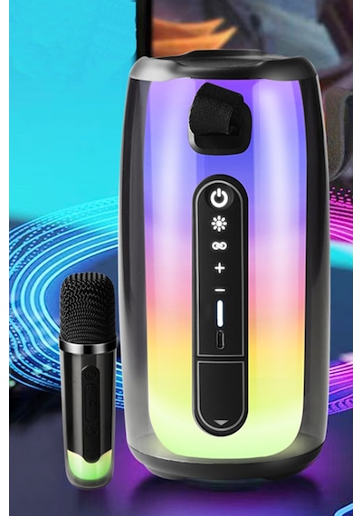 Newface Pluse 7 Mikrofonlu Rgb Kablosuz Hoparlör - Beyaz