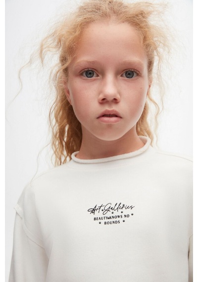 Xo Kids Kız Çocuk Sweatshirt 8-14 Yaş 37319 Ekru