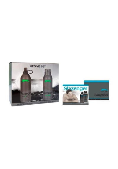 Slazenger Active Sport Mavi Erkek Parfüm EDT 125 ML+Deodorant 150 ML+Yeşil Erkek Parfüm EDT 125 ML+Deodorant 150 ML