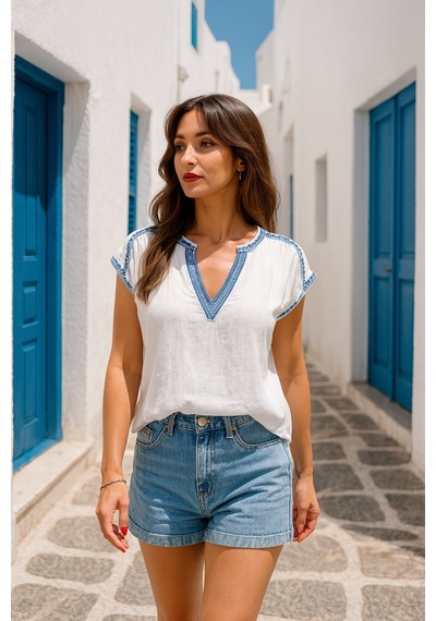 Soonaksesuar 7162 Bluz-beyaz Beyaz