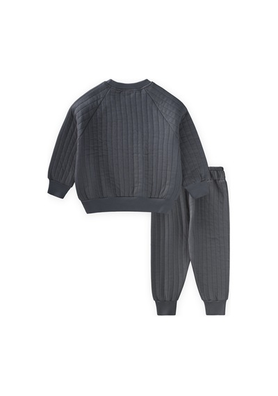 Cigit Kapitone Sweatshirt Takım 1-7 Yaş Antrasit Antrasit