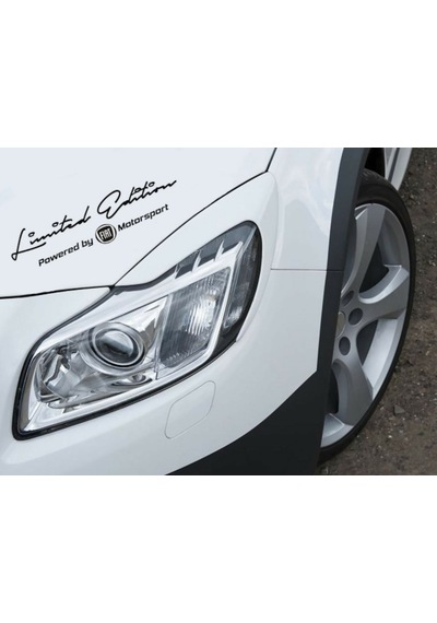 Limited Edition Sınırlı Sayıda Fiat Araba Sticker Yapıştırma