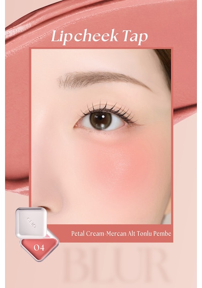 Clıo Essential Lipcheek Tap Blur 04 Petal Cream