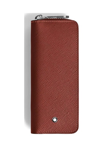 Montblanc Sartorial Deri Fermuarlı 2li Kalemlik 223093 Kırmızı
